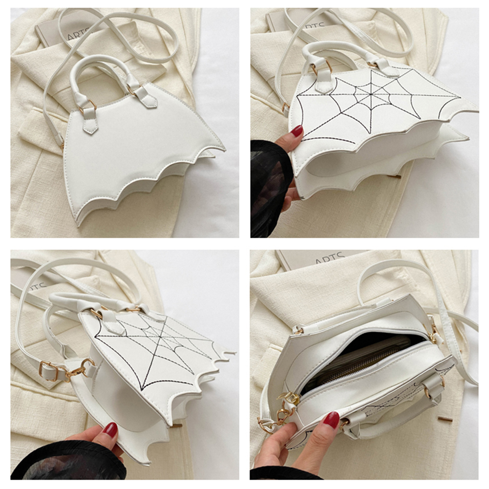 Ladies Small Shoulder Bag Bat Wing Crossbody Bag Creative Chic PU Leather Fashion Halloween Props Outdoor Shopping Bags