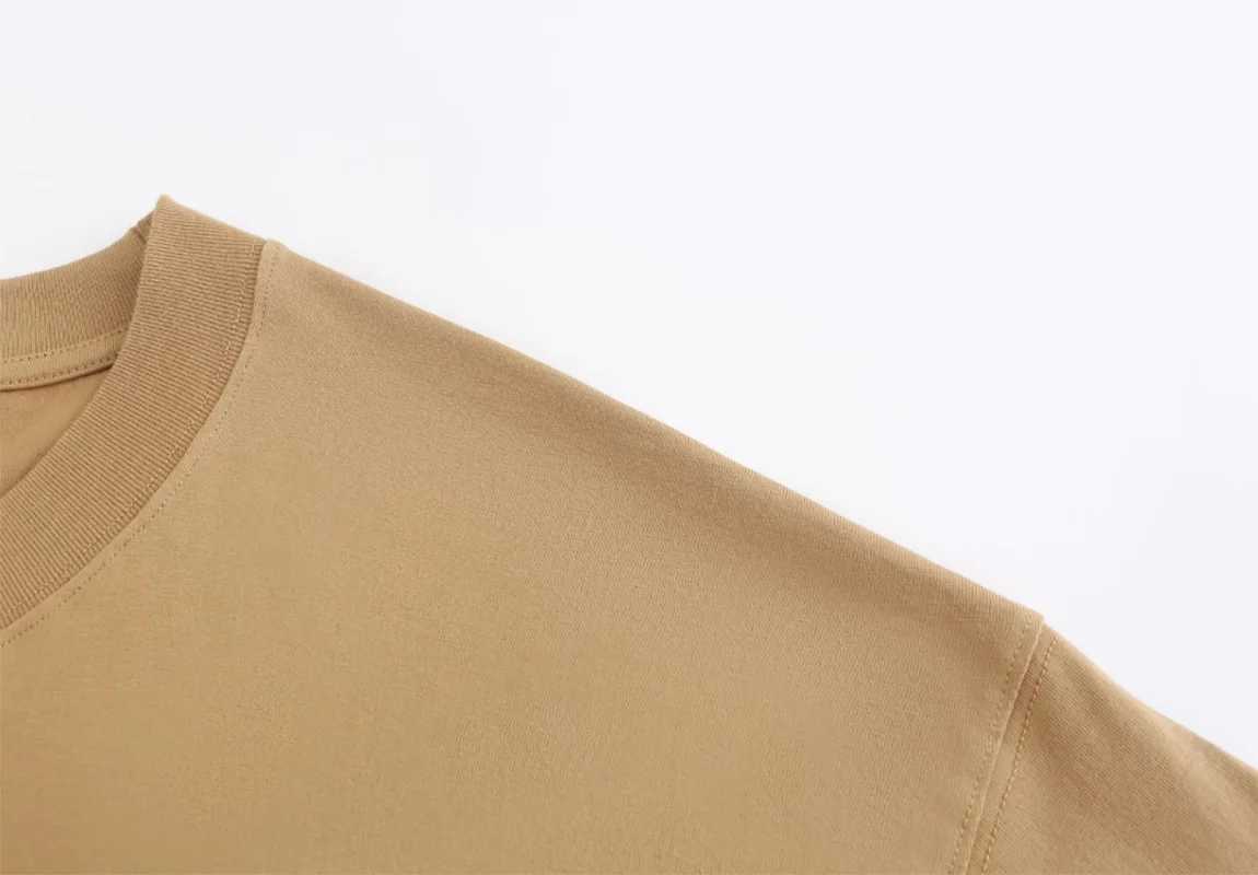 230g Oversized Heavyweight T Shirt For Men Summer Short Sleeve Tee 100% Cotton Plain Top Casual Mens Clothing 9.9ozM240731