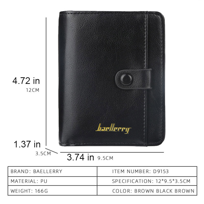 Fashion Men Wallets High Quality PU Leather Zipper Short Design Card Holder Male Purse with Coin Pockett Holder Men Wallets