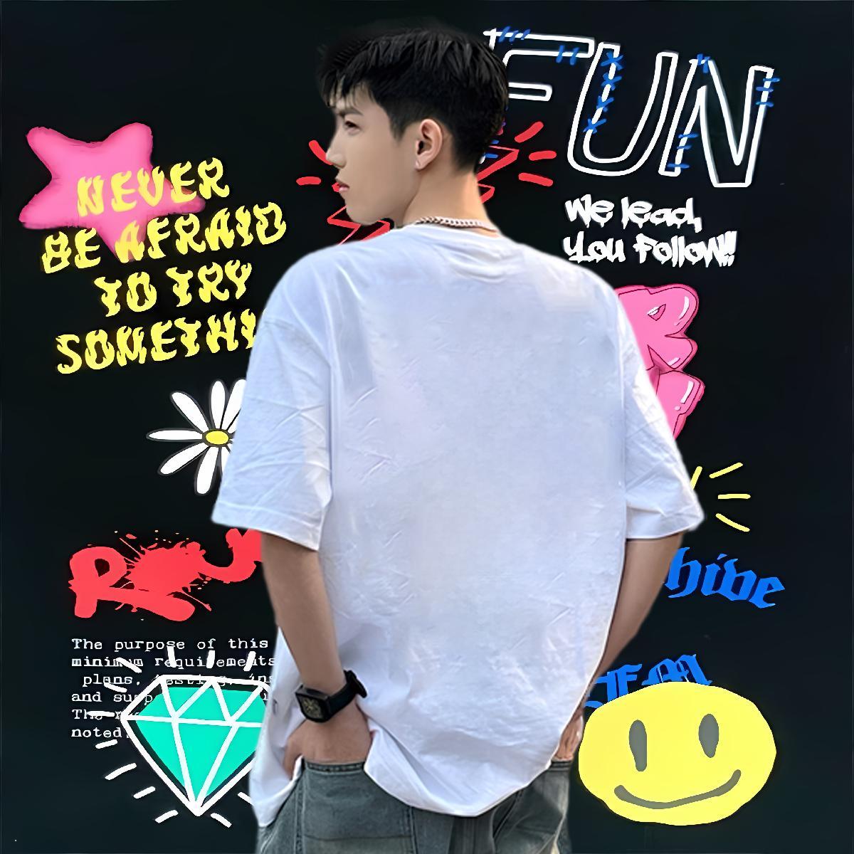Free Shipping Mens T Shirts 230g Pure Cotton halloween Home Outdoor Tops Shirt O-Neck Short Sleeve Classic Men Tees Anime