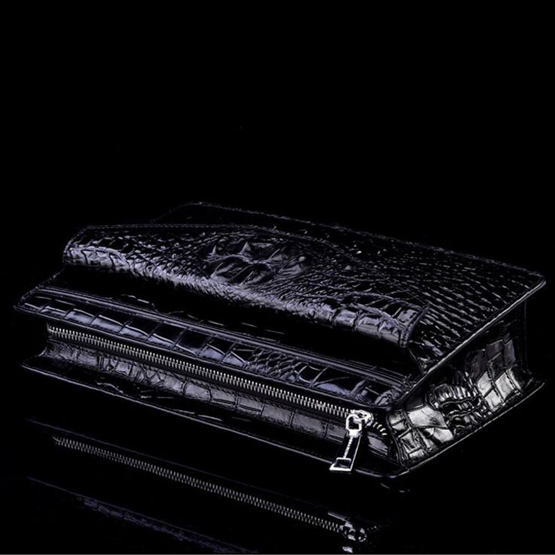 2024 New Product Trendy Fashion Clutch Real Cowhide Wallet High-Quality Crocodile Pattern Famous brand multi-function wallet