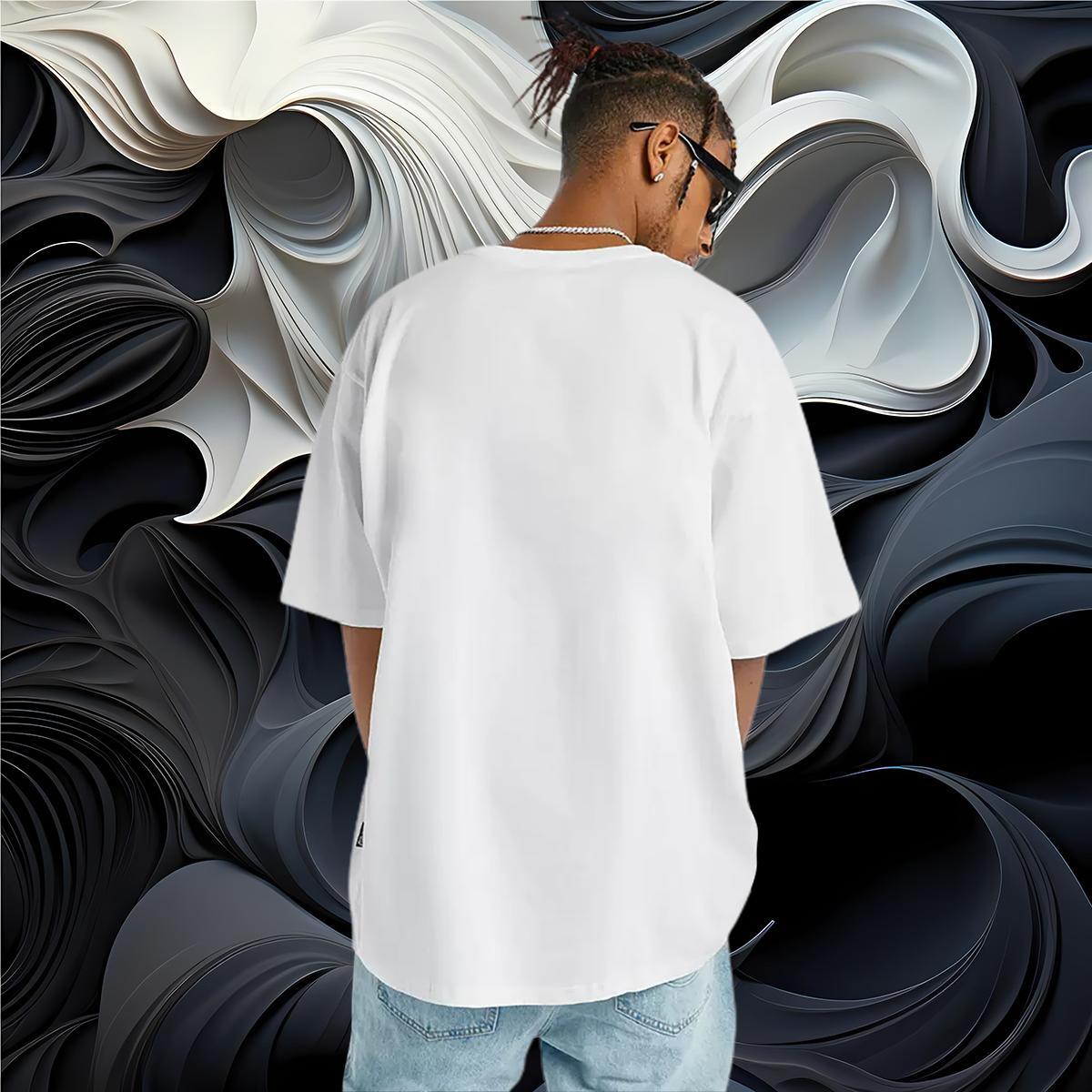 2024 Summer T Shirts Men 230g Pure Cotton cat Hip Hop Tops Short Sleeve Soft Classic Couples T Shirts Custom Printed