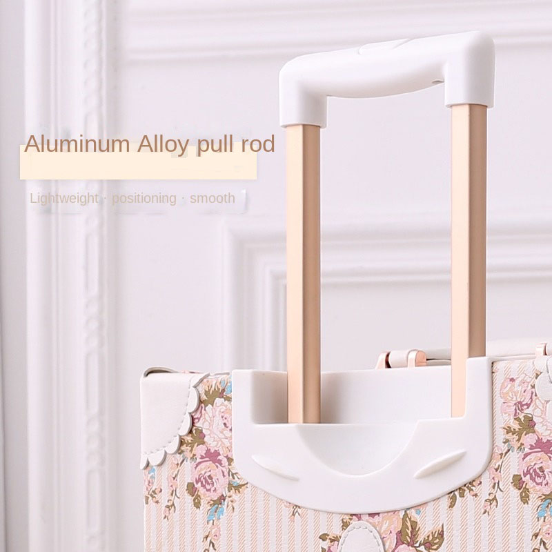 2023 new retro Spinner Rolling Luggage Set Ladies Travel Bag floral Trolley Boarding Cabin Suitcases on Wheels Vintage