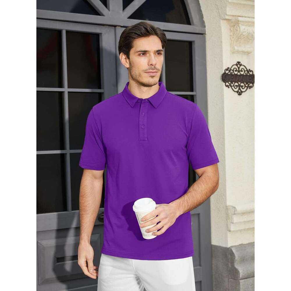 2025S Fashion Designer Mens Polo Shirt Sleeve Golf Collared Shirt Lightweight Work Shirts With Buttons Polos Shirts Tshirt Casual Tops Summer Clothes 