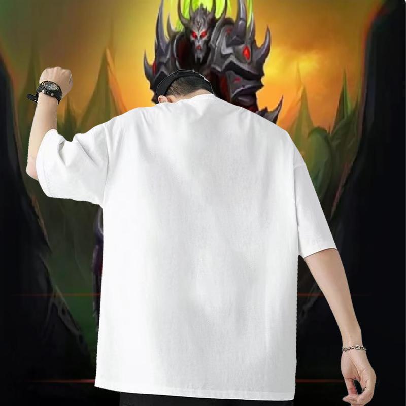 Stylist T Shirts Men 100% Cotton 230g Butterfly Casual Daily Wear Tee Shirt Pure Cotton TOP Quality Men Clothes T-Shirt Asian Size