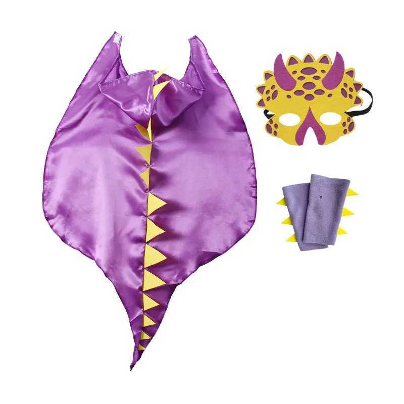 Boys and girls dinosaur horned dragon hats childrens costumes Halloween costumes Christmas fantasy cornered masks role-playing costumes W250117