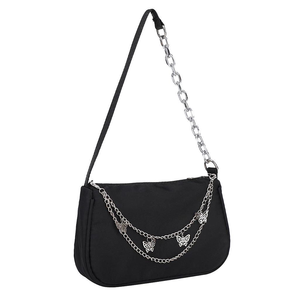 Women Casual Butterfly Chain Shoulder Underarm Bag Ladies Vintage Small Purse