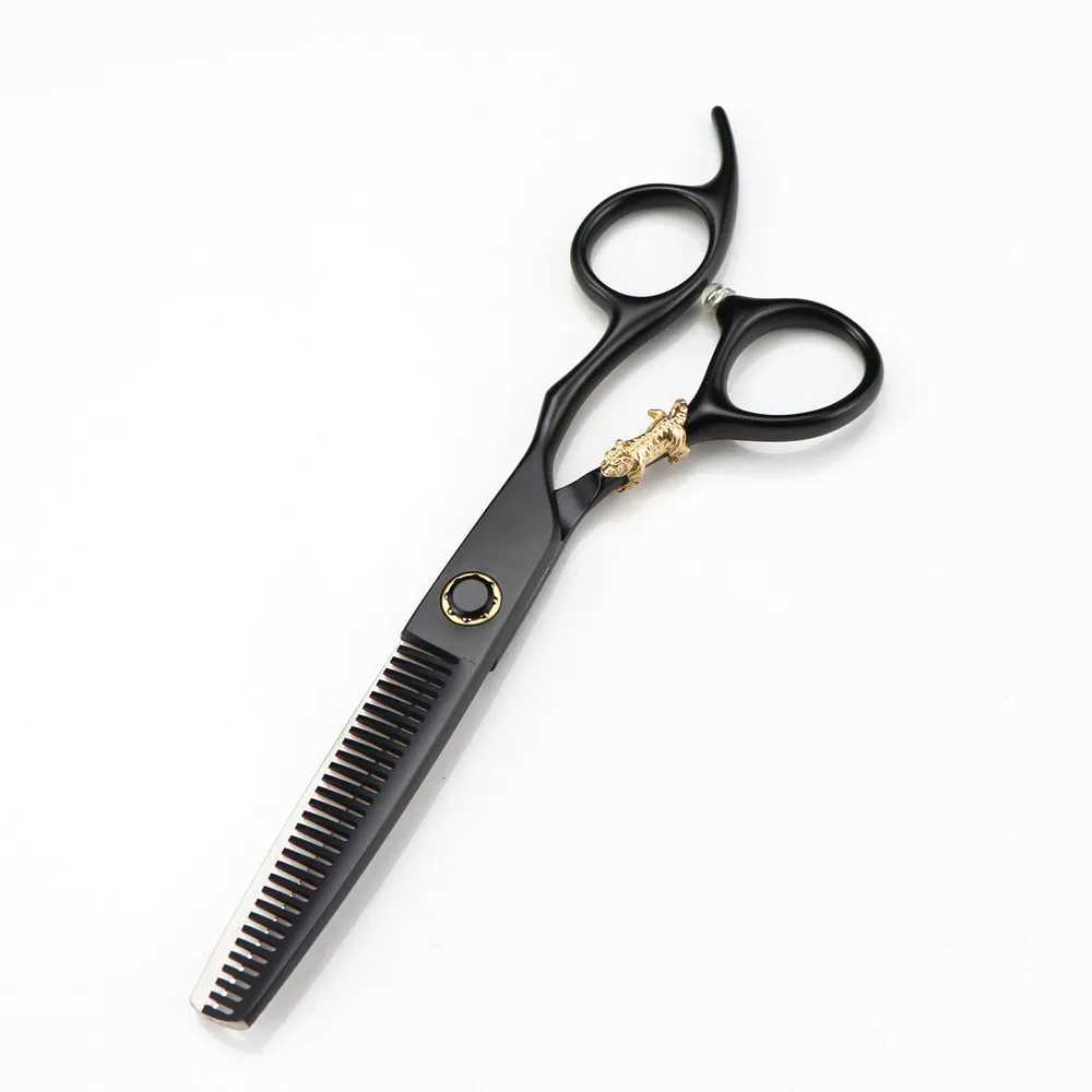 New Arrival Professional JP 440c steel 6 Bearing tiger hair scissors haircut thinning barber strong cutting shears hairdressing scissors Z241213