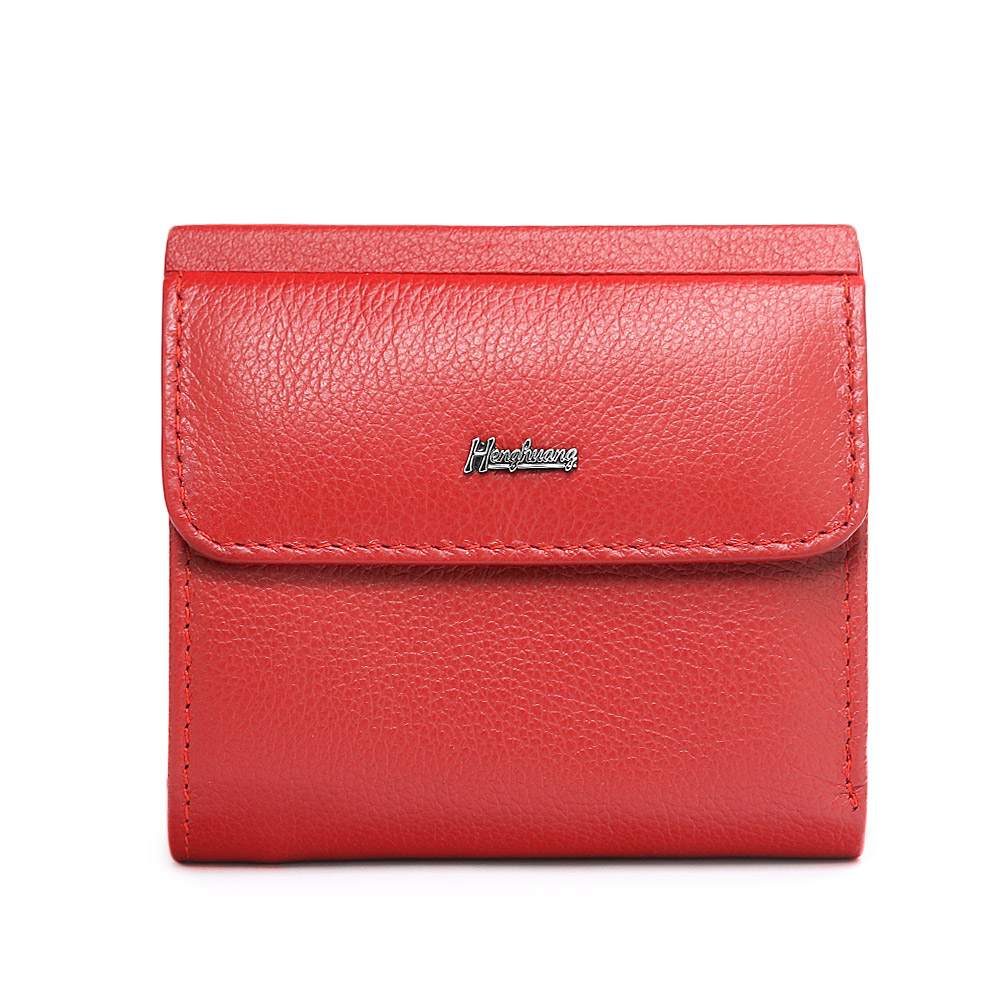 HH Mini Genuine Leather Women's Wallet Small Luxury Female ID Card Holder Wallets Slim Cow Leather Ladies Money Bag Coin Purses