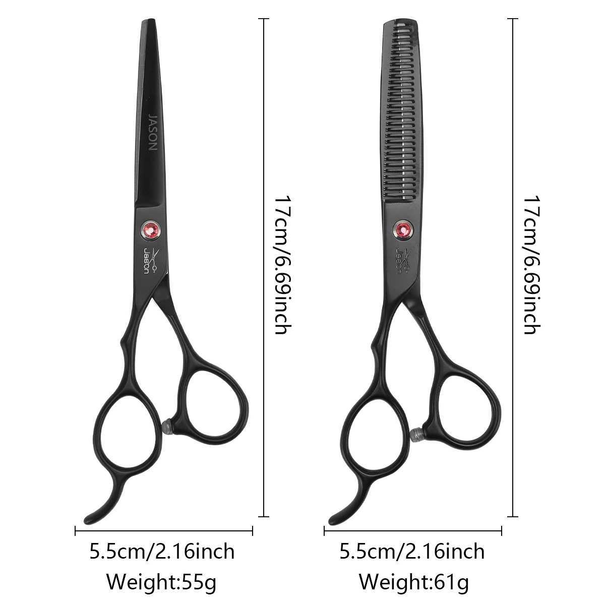 New Arrival 6-inch stainless steel barber scissors left-hand scissors thin scissors professional barber set Z241213