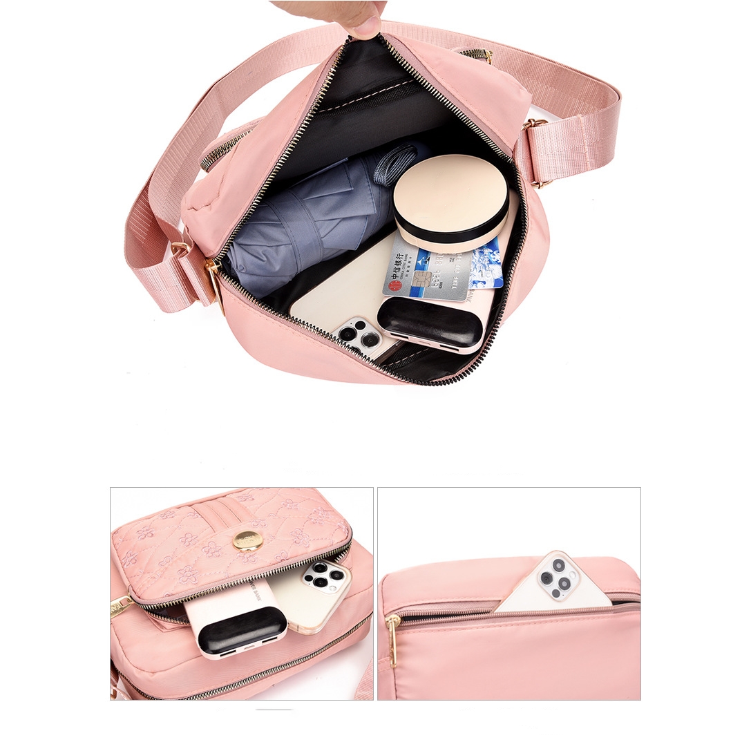 Brand Elegant Small Women's Shoulder bag Nylon Female CrossBody Bag Tote Girl Purse Phone Bag Daily Ladies Messenger Bag