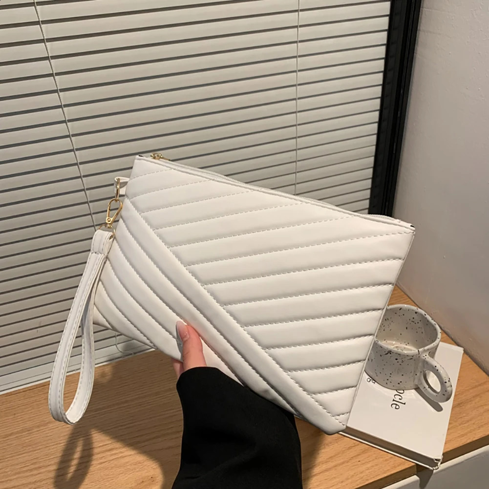 Women Wristlet Bag Stylish Women Leather Envelope Bag Shopping Traveling Portable Small Purse Clutch Wallet 240802