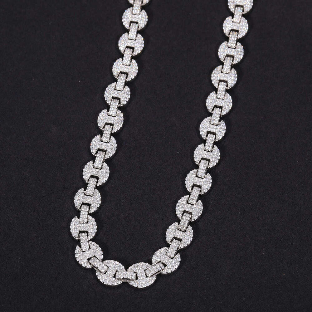 Fashion 6mm 8mm 10mm Moissanite k Chain Sterg Sier VVS Mossanite Iced Out Hiphop Jewelry Cuban Necklace For Men