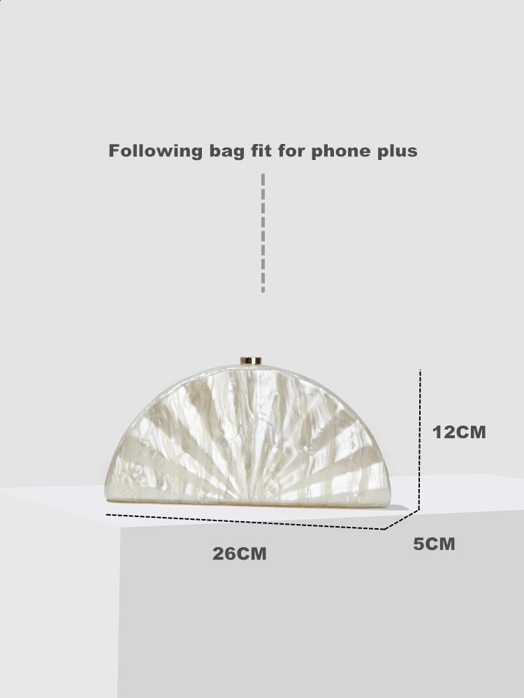 Shell Clutch Bag ivory color women evening party cute shell purse handbag wholesale 240815 cde3 4