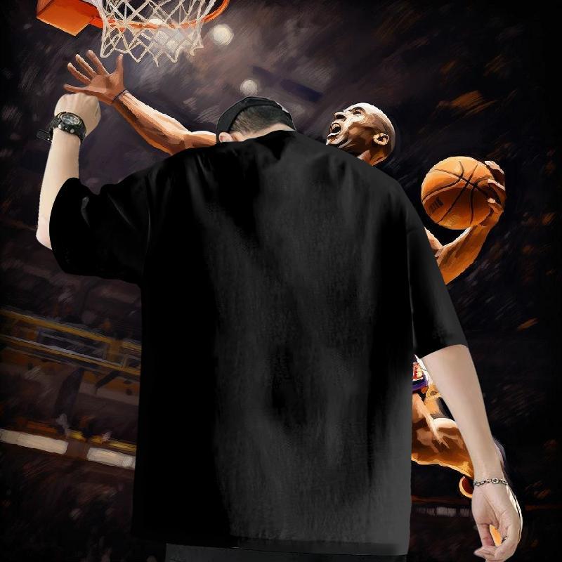 2024 New Man T Shirts 100% Cotton 230g tree Outdoor Polos O Neck Short Sleeves Cool Design Tshirts Oversized 3XL 4XL