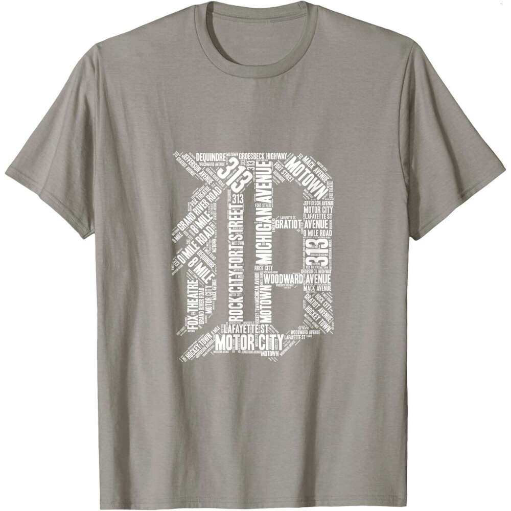 25ss T shirt Mens Detroit T Shirt Graphic D T-Shirt shirts tshirt graphic tee Casual tops summer clothes Short sleeve Free shipping