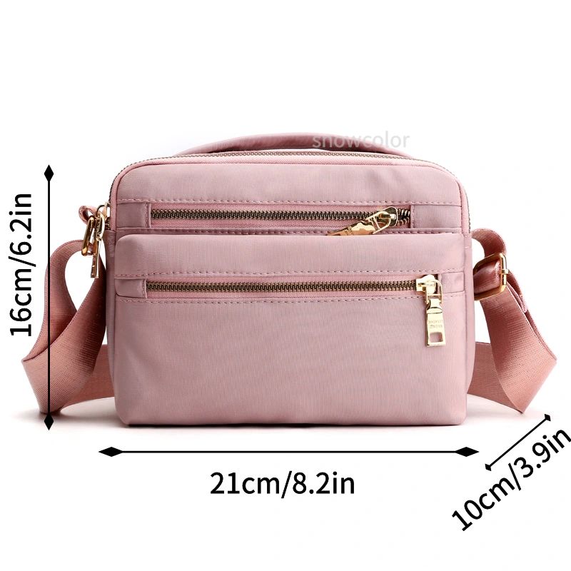 Waterproof Shoulder Bag Women Casual Crossbody Bag Multifunction Handbag Messenger Bag