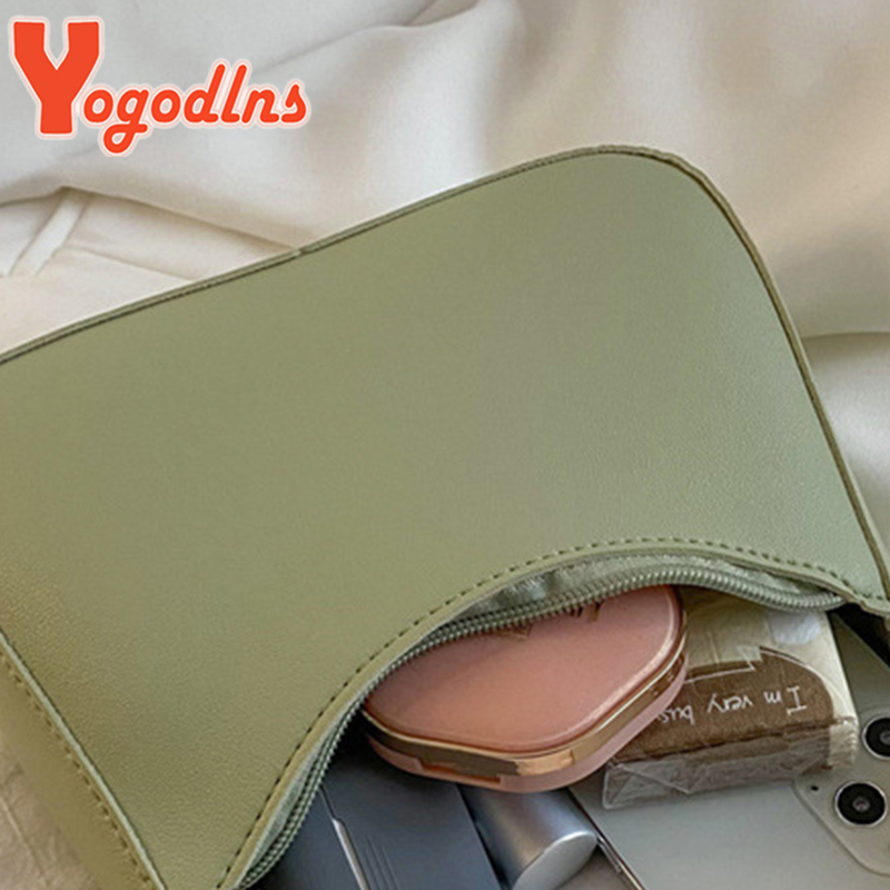 Fashion Shoulder Bag For Women Casual Solid Color Armpit Bag High Quality Underarm Bag Trendy New Lady Handbag Bolsa