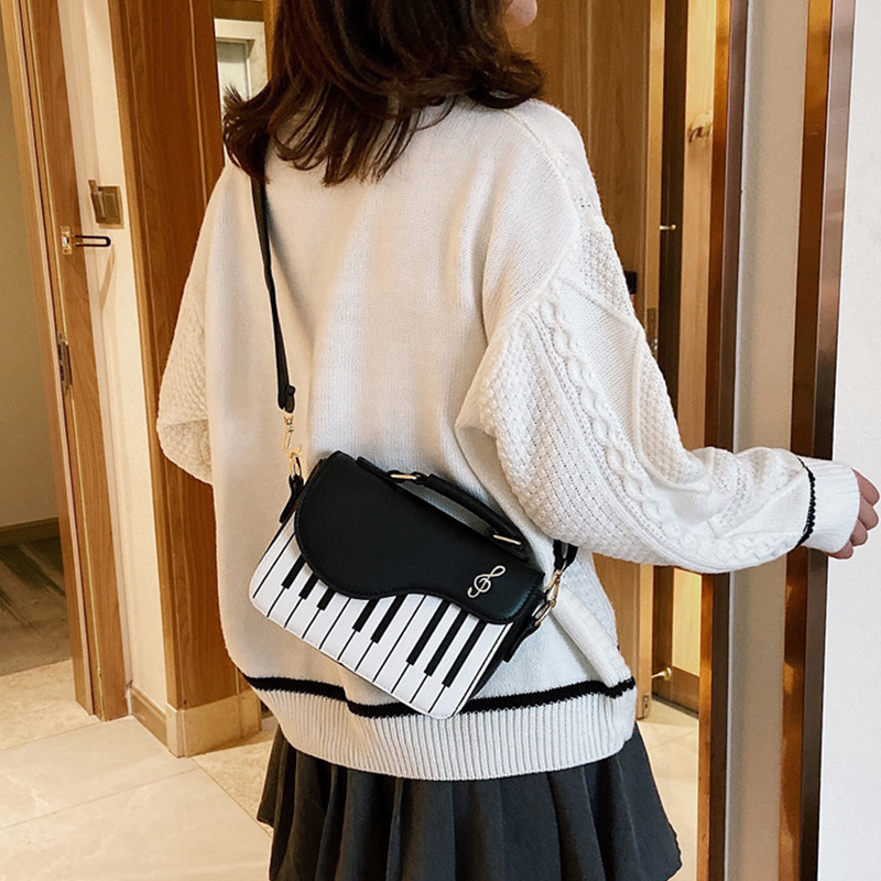 Piano Luxury Designer Shoulder Bag Trendy Fahion Handbags Women Crossbody Bags Ladies Square Top-handle Sling Shoulder Bag bolsa