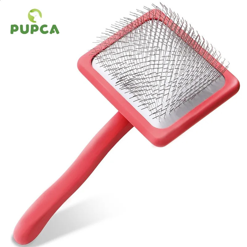 Pet Slicker Brush Long Wire Pin Large Dog Grooming Comb Deshedding Fur s Thick Loose Hair Undercoat 240802