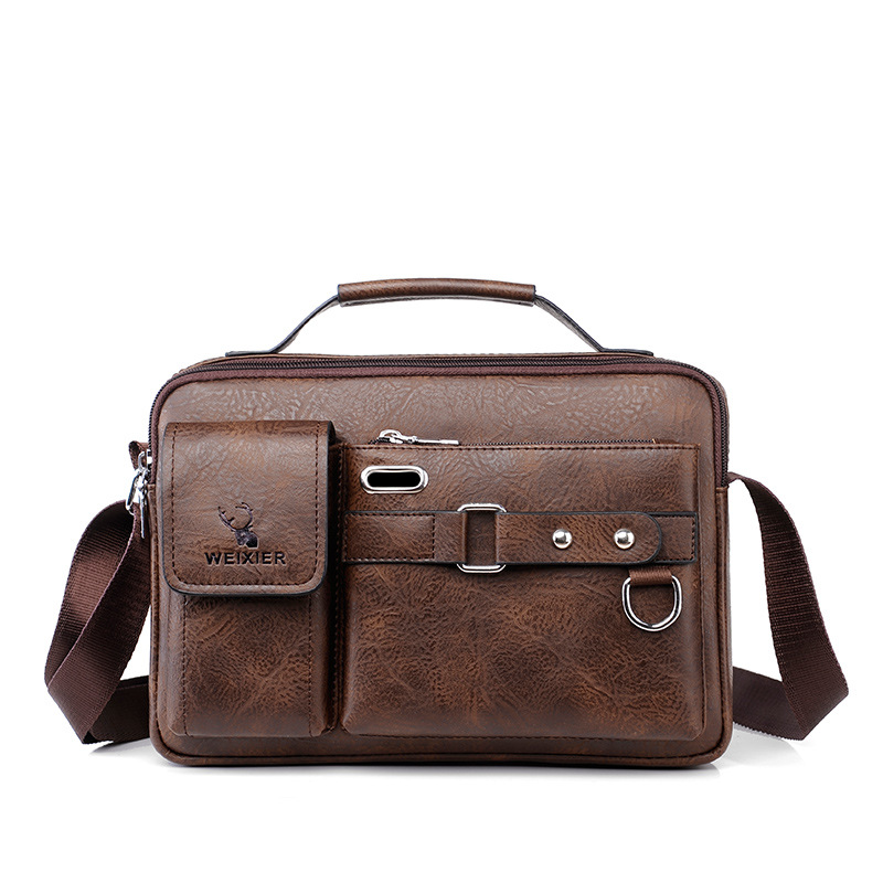 Men Briefcase Bag High Quality Business Famous Brand PU Leather Shoulder Messenger Bags Office Handbag 14 inch Laptop bag