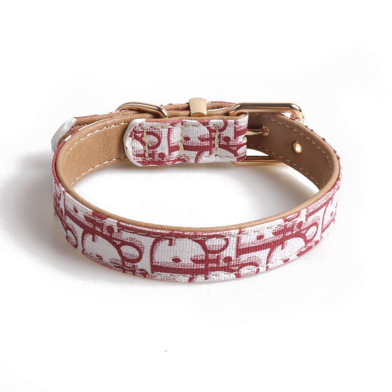 Adjustable Dog Collar and Traction Rope with Metal Buckle for Cats Solid Colors All Sizes FDA Certified