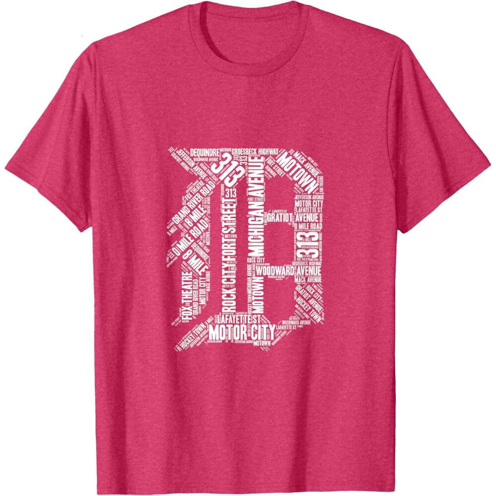 25ss T shirt Mens Detroit T Shirt Graphic D T-Shirt shirts tshirt graphic tee Casual tops summer clothes Short sleeve Free shipping