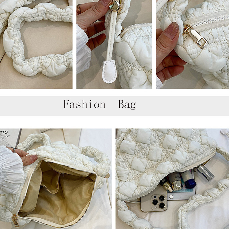 Cloud Bags For Women Designer Luxury Pleated Handbags Ladies Messenger Shoulder Crossbody Down Jackets Bag Fashion Purse