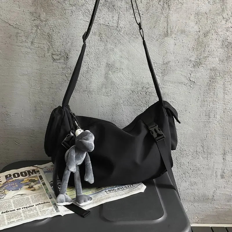 Japanese Functional Nylon Sling Bag Neutral Large Capacity Shoulder Handbags Crossbody Bags Female for Women Girl Messenger 240802