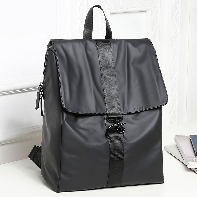 Simple and fashionable men's and women's waterproof backpacks travel backpacks men's backpacks PU leather fashion trend student book ba