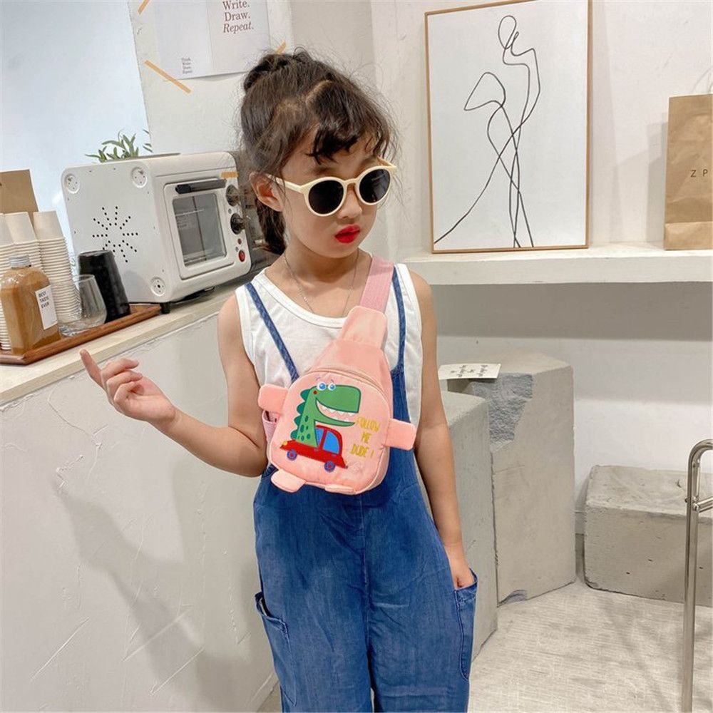Little Kids Backpack Little Girls Mini Sling Backpack Funny Cartoon Dinosaur Print Travel Satchel Shoulder Messenger Bags