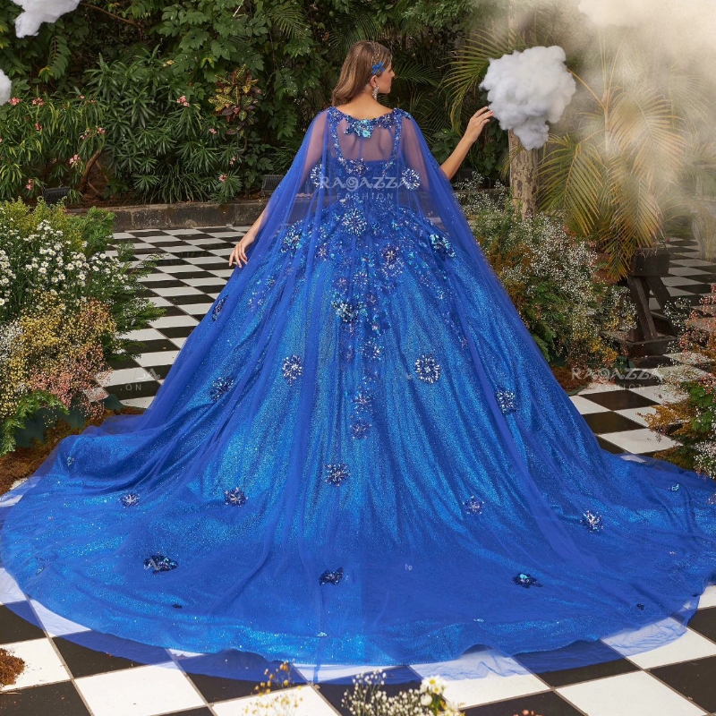 Navy Blue Shiny Quinceanera Dress Ball Gown Off The Shoulder Sequined Lace Applique Beading Sweet 16 Vestidos De 15 Anos