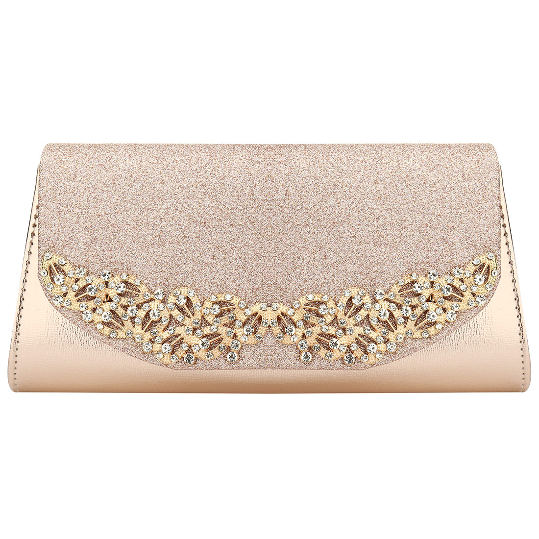 2021 Champagne Wedding Clutch Female Evening Bags Sac Main Femme Gold Silver Large Capacity Luxury Florl Rhinestone Clutches