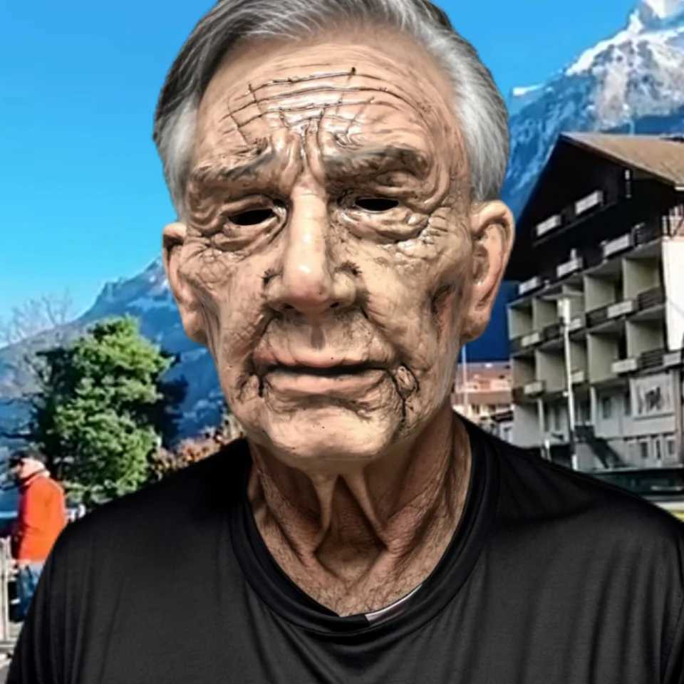 Old Man Mask Lifelike Grandparents Kind Father Halloween Mask Cosplay Props Outdoor Party And Game Performance SuppliesXJ240802