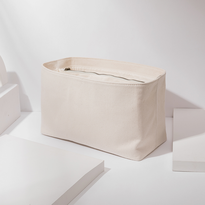 Canvas liner bag support is suitable for enlarged tote bag, middle bag, zipper storage bag, and cosmetic bag