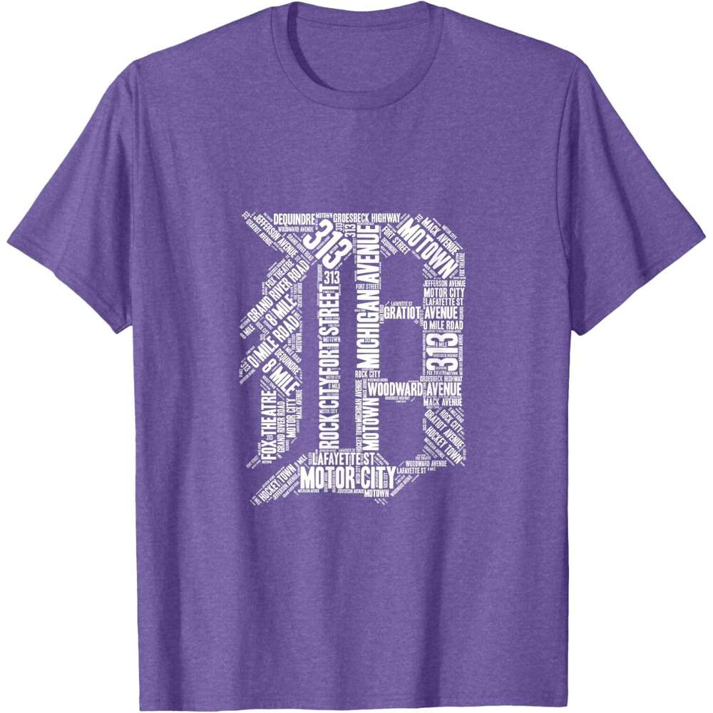 25ss T shirt Mens Detroit T Shirt Graphic D T-Shirt shirts tshirt graphic tee Casual tops summer clothes Short sleeve Free shipping