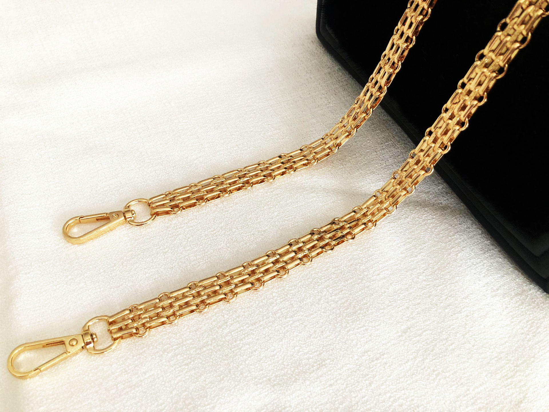40cm-160CM Metal Chain Replacement Shoulder Bag Strap for Handbag, Steel - DIY Gold, Silver, Gun Black, Bronze 16mm Purse