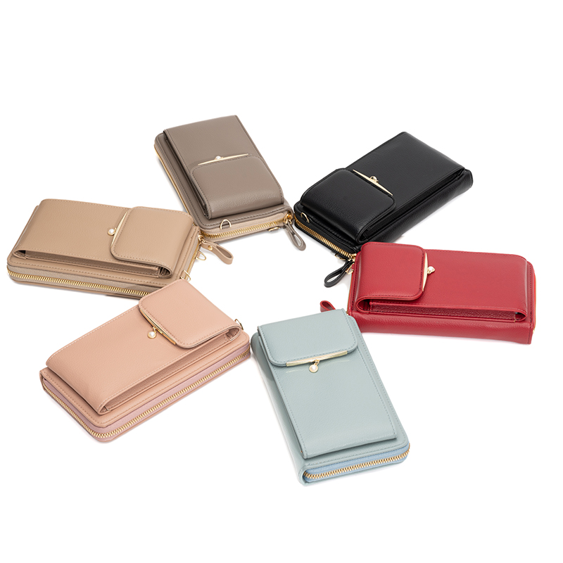 Fashion Women's Mobile Phone Bags Small Crossbody Shoulder Wallet PU Leather Card Holder Ladies Purse Wholesale Messenger Bags
