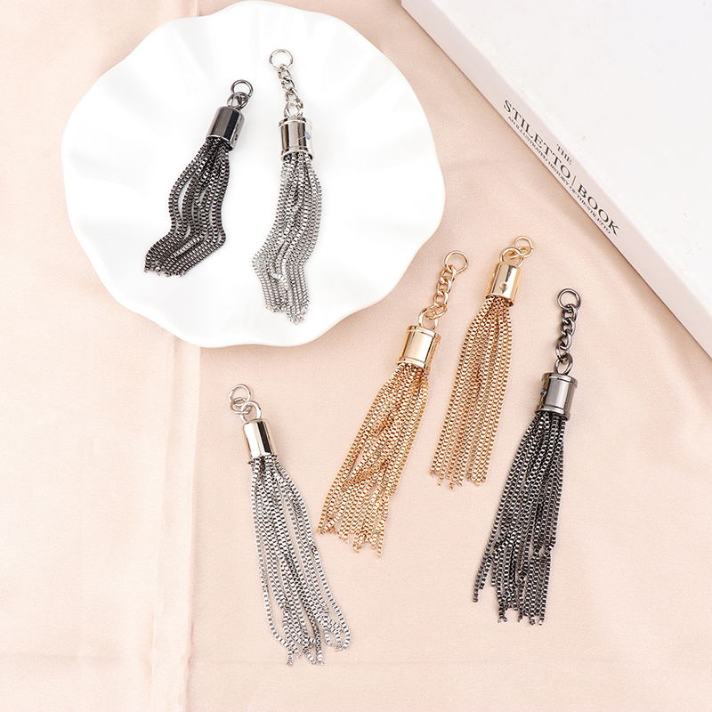Fashion Simple Metal Tassel Pendant For Women DIY Bag Decoration Shoulder Bag Handbag Purse Hardware Accessories