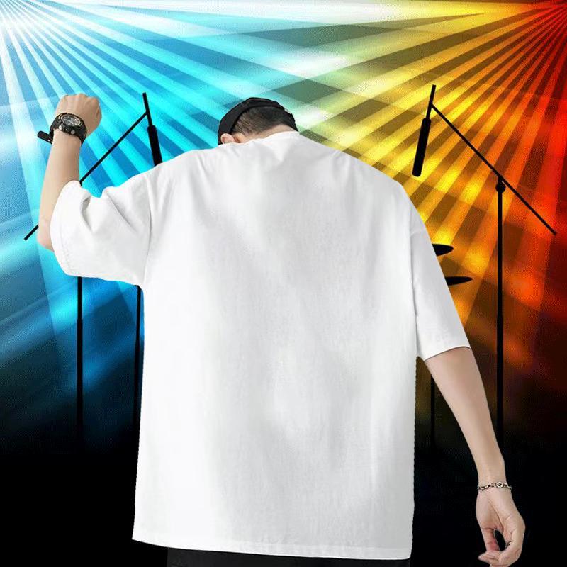 Fashion Casual T shirt 230g Cotton Daily Outfit Clothes Breathable Short Sleeve Cool Design Men Clothes T-Shirt Custom Anime