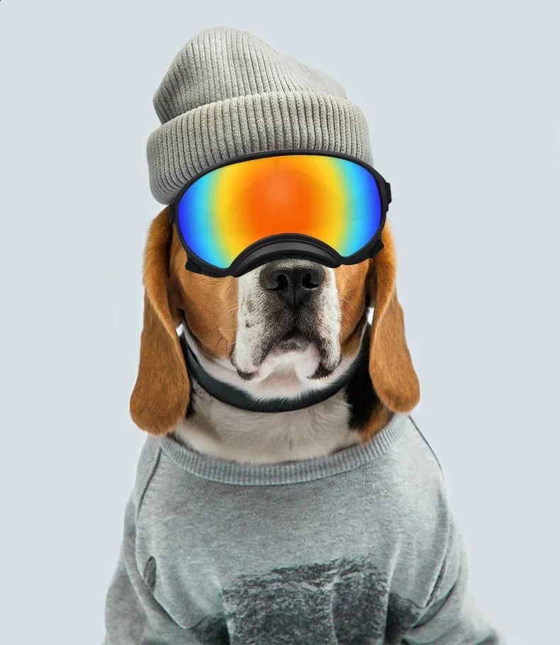 2026 New Glasses Dogs Dog Ski Goggles UV Protection Pet Sunglasses With Adjustable Strap For Travel 240801 Free Shipping