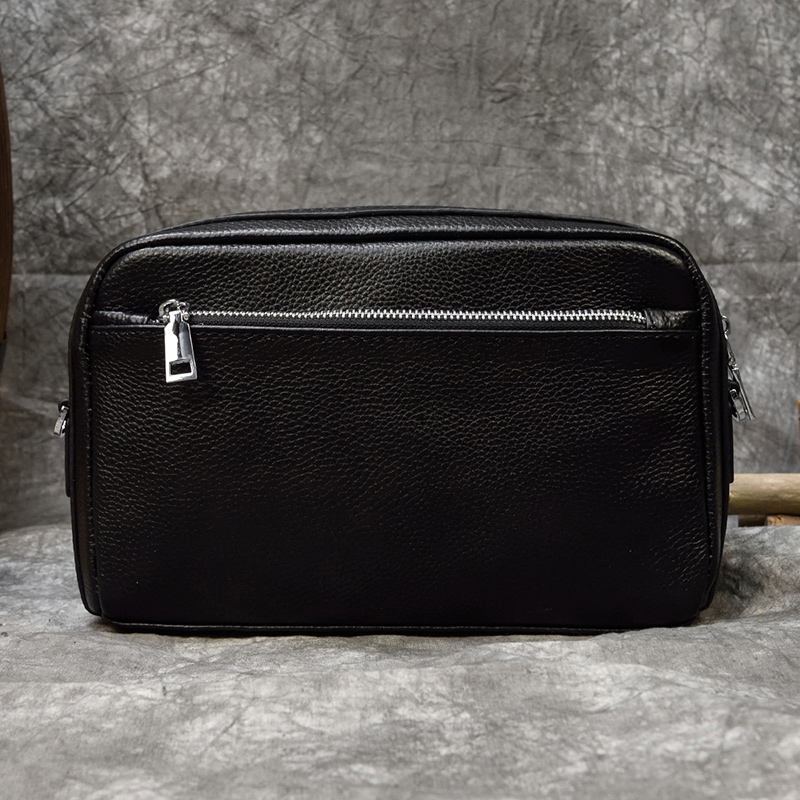 MAHEU Vintage Fashion Leather Day Clutch With Removable Shoulder Strap Men Women IPhone 8 Plus Phone Pouch With Wriststrap