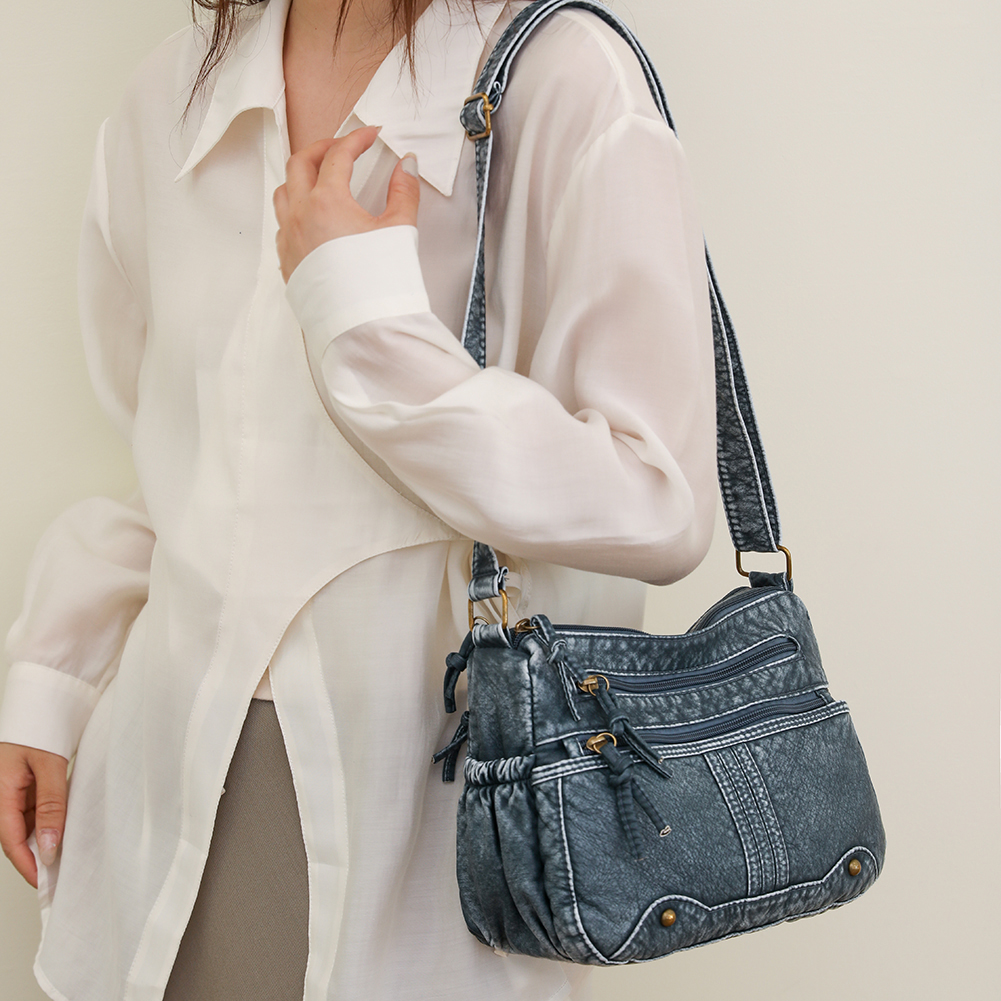 Casual New Fashion Denim Women Bag Lady Handbags Shoulder Messenger Bag Jeans Women Shoulder Bags Women'S Tote Bag Cowboy Bags