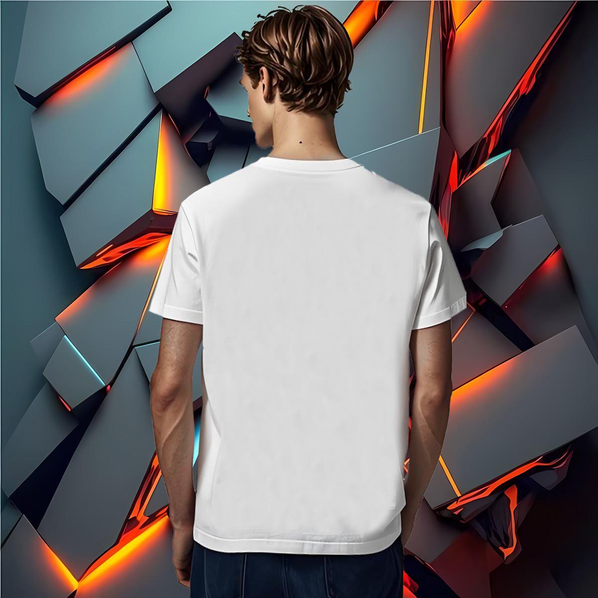 T Shirt For Man 230g 100% Cotton universe Street Casual Breathable Short Sleeve Custom Anime Tshirt for Man Woman New Designer Loose Tees