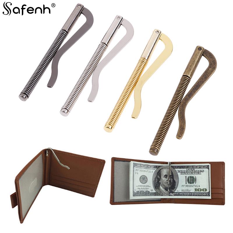 1pc New Metal Bifold Money Clip Bar Wallet Replace Parts Spring Clamp Cash Holder