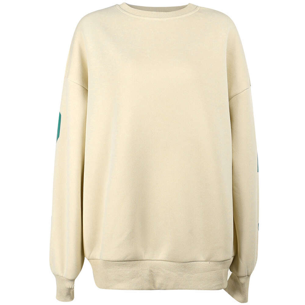 Knitted plus size women's letter printed loose top for winter ins casual versatile hoodie F8.2#53