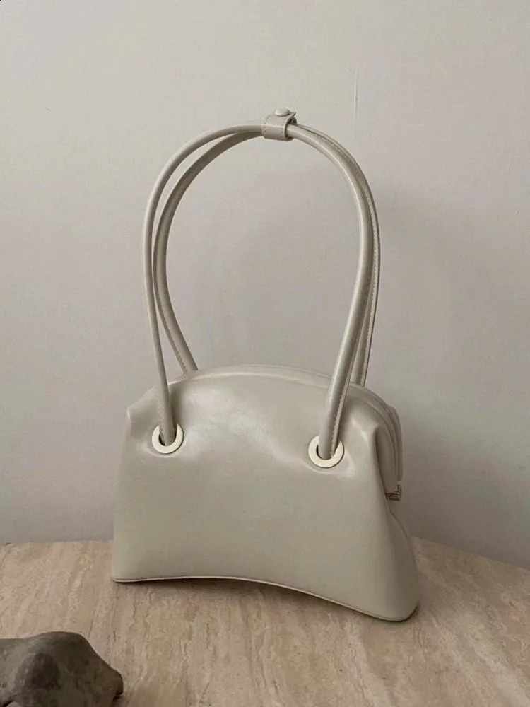 Autumn Women Handbag Cowskin Genuine Leather Boston Bag Vintage Daily Leisure Versatile Ladies Single Shoulder Bags 240801