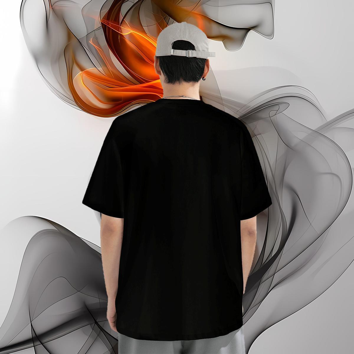 Classic Casual Tshirts skull Crew Neck Breathable 100% Cotton 230g T shirt Loose Fit Custom Cartoon Wear