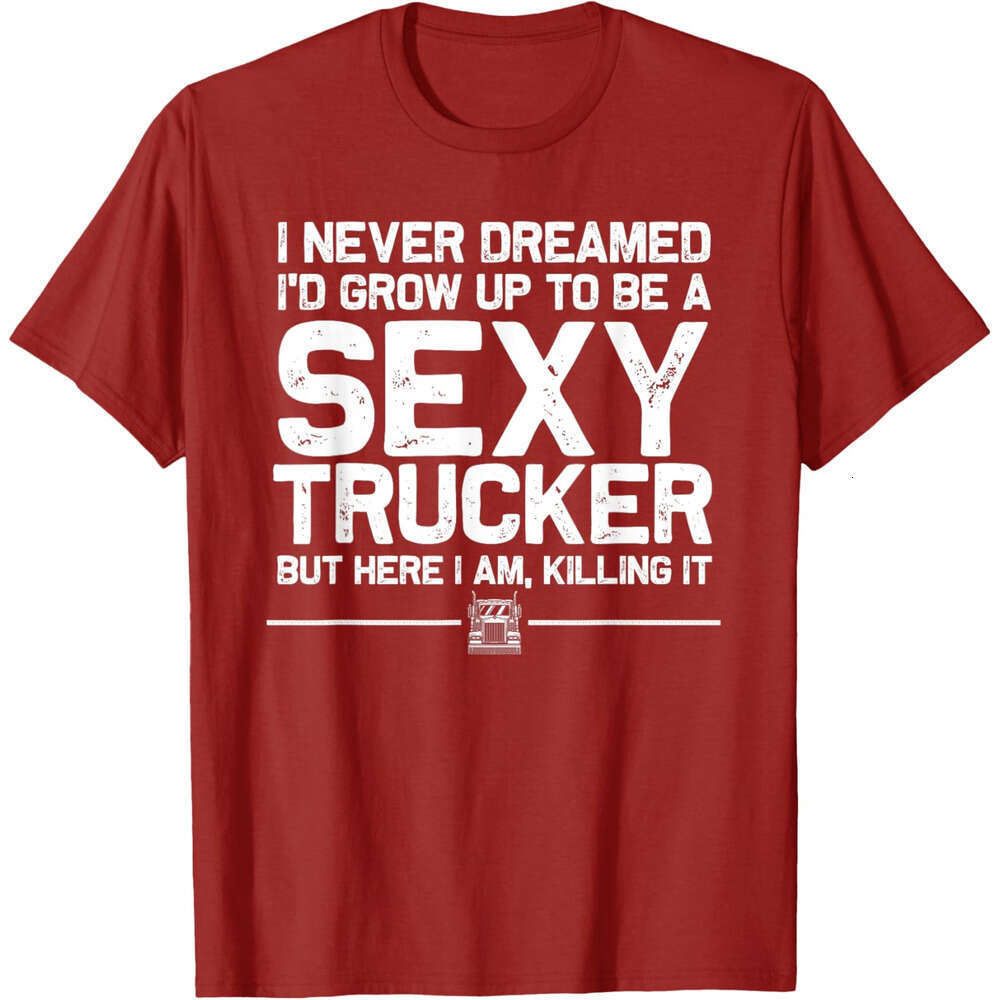 25ss T shirt Mens Funny Truck Driver Design For Trucker Women Trucking Lover T-Shirt shirts tshirt graphic tee Casual tops summer clothes Short sleeve