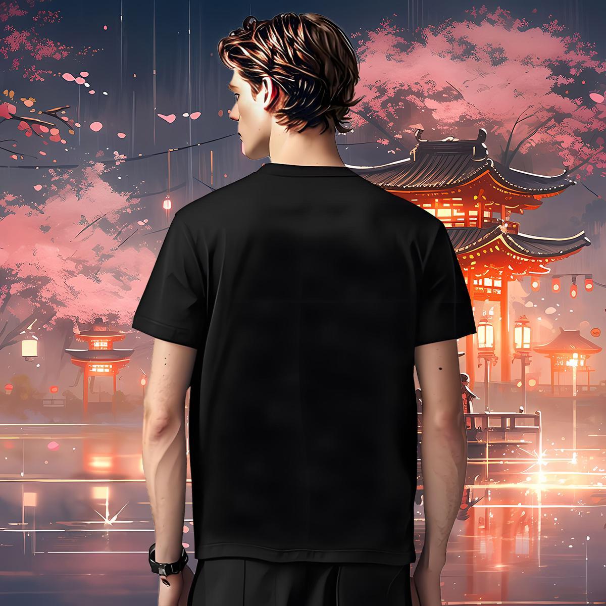 T-Shirts for Men 230g 100% Cotton tree Outdoor Breathable Crew Neck DIY Logo Oversized Men Tops Tees Custom Comfortable Tee Shirt